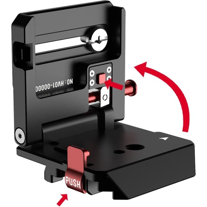 HV-01Caméra L Shape Plate de Conversion Horizontale et Verticale,Carte De Dégagement Rapide d'Interface De 50 mm,Charge maximale : 5 kg