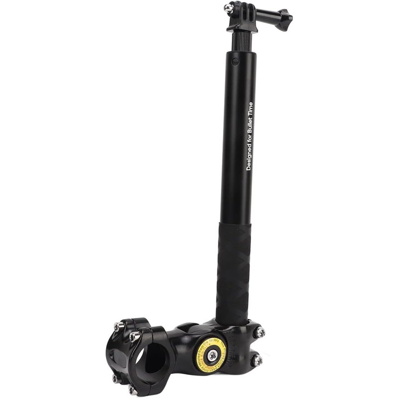 Tuyau de Serrage pour Caméra de Guidon de Vélo, Support de Caméra de Vélo, Support de Caméra, Support de Barre de Protection de Moto avec Bâton à Selfie