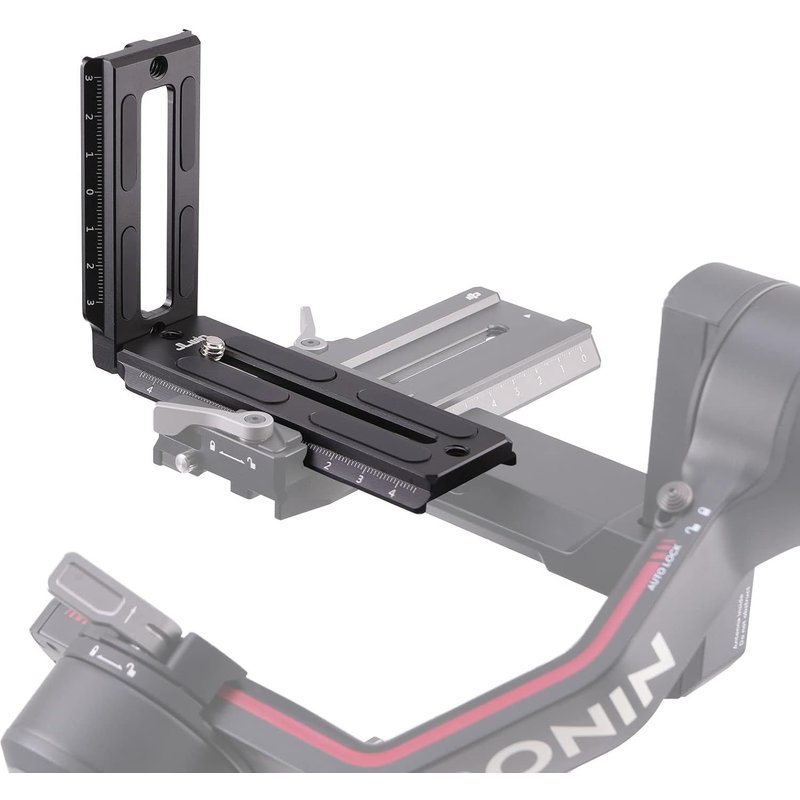Plaque de dégagement rapide L pour stabilisateur de cardan DJI Ronin RS2 RSC2 RS3 Pro et RS3 Mini - Compatible avec les appareils photo reflex numériques Arca-Swiss Standard - Support universel
