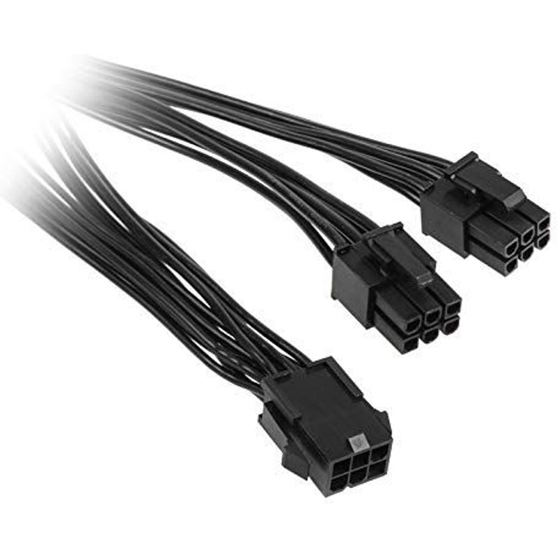 Kolink Compatible Adapter 6-pin-pcie Auf 2x 6-pin-pcie-stecker, Schwa
