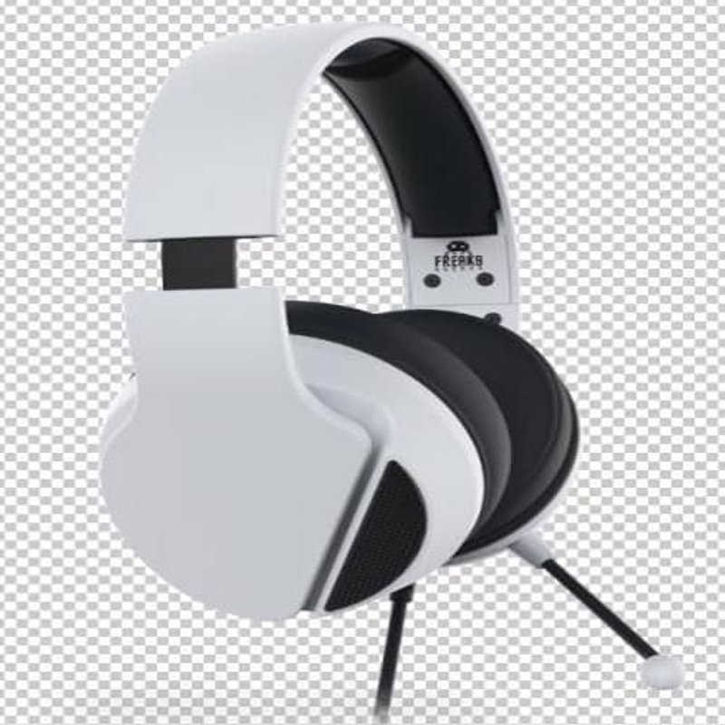 Freaks and Geeks Modèle : Casque Gamer filaire SPX-300 pour PS5 (Blanc/Noir)