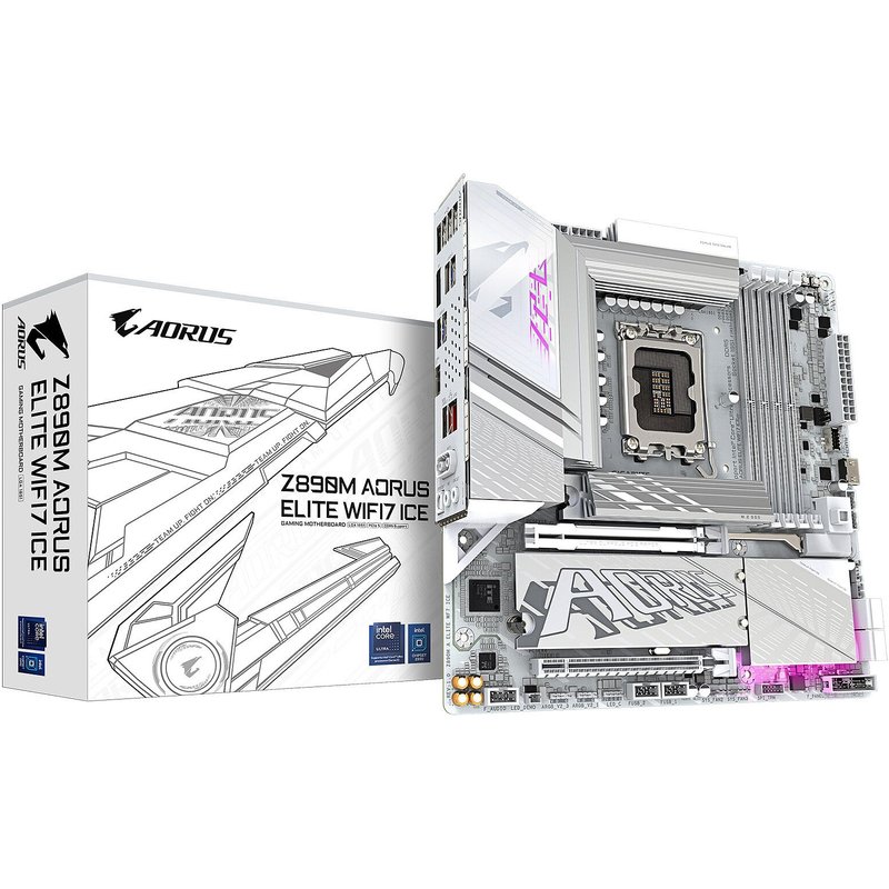 Gigabyte Modèle du produit : Z890M AORUS ELITE WIFI7 ICE