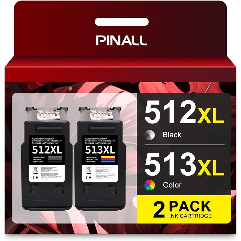 TRAHOO-CL 513 PG 512 Cartouches d'encre compatibles Canon CL 513 PG 512 CL-513 PG-512 pour Canon iP2700 MP230 MX350 MP240 MP250 MX360 MX410 MX420 MX340 MP270 MP280 MP490 MP495 MX320(Noir, Couleur)