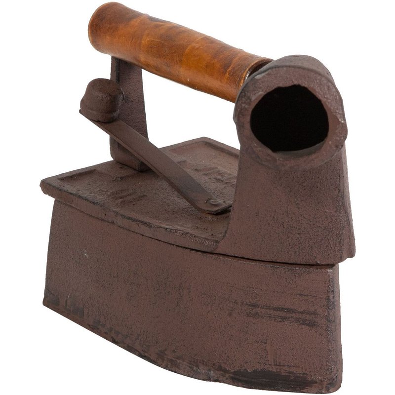 Fer Fabriqué En Fonte Finition Rouille Patinée L21,5xpr12,5xh9,5 Cm