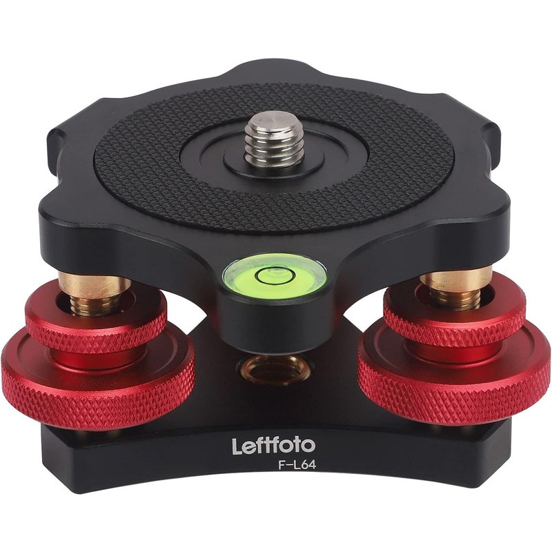 Trépied de nivellement avec support de réglage de précision +/- 5 degrés pour tête panoramique rotule vidéo et trépied