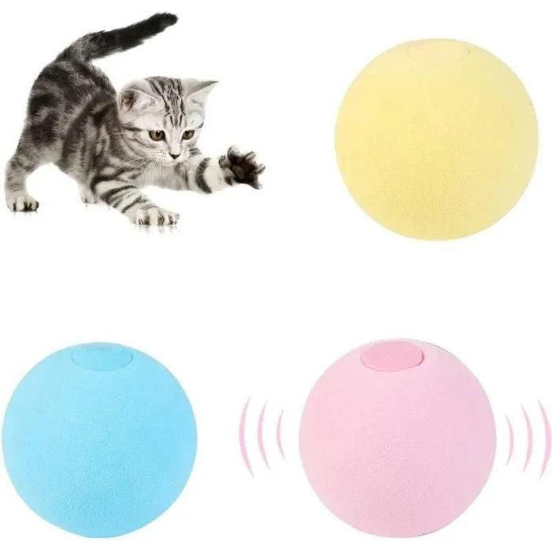 3 Paquet Jouets Boule Pour Chat,Boules Interactives Pour Chat,Balles À Chatons,Jouets Avec Herbe À Chat,3 Sons Réalistes Sons [113