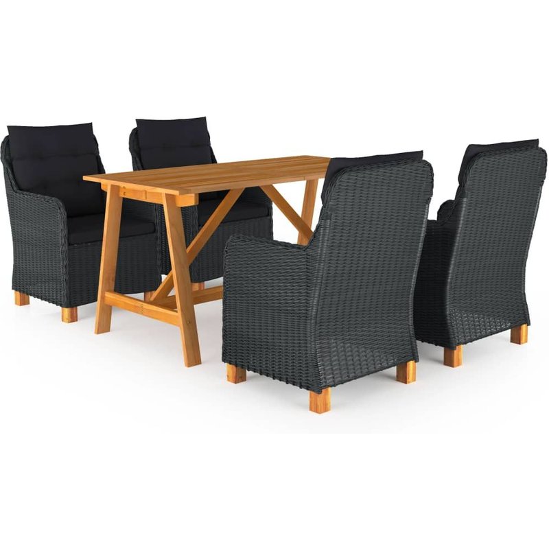 Vidaxl Meuble Tv Noir 197x35x52 Cm Bois D'ingénierie