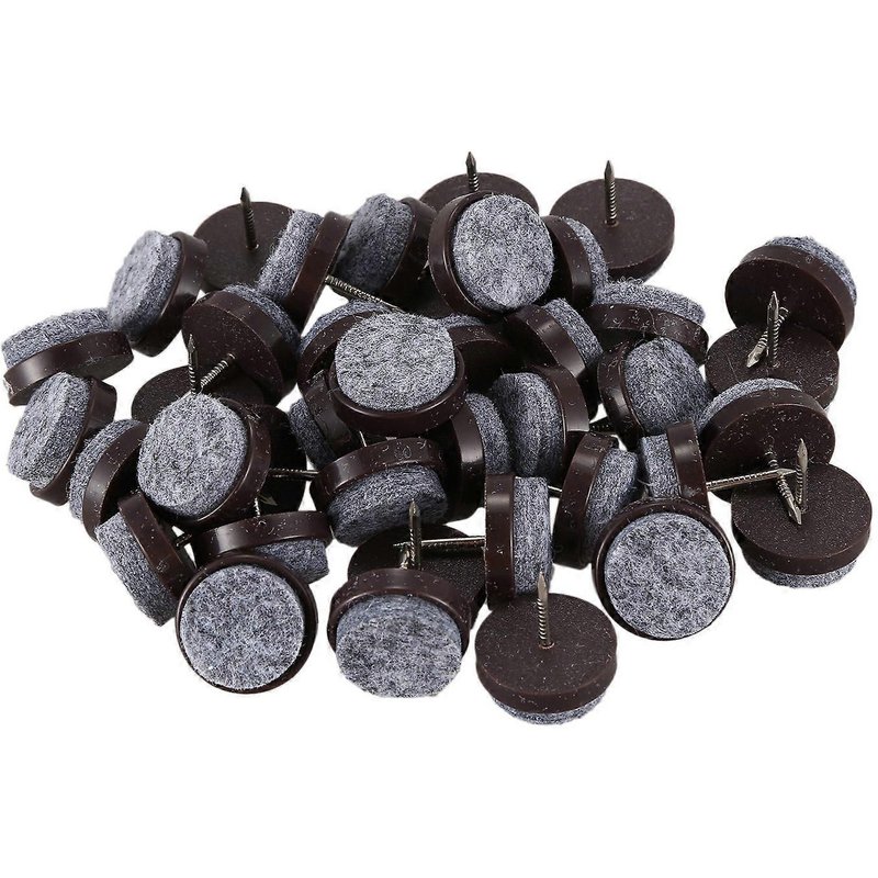 40pcs Meubles Pieds Feutre Protecteur De Sol Pad Nail Stud 20mm Dia