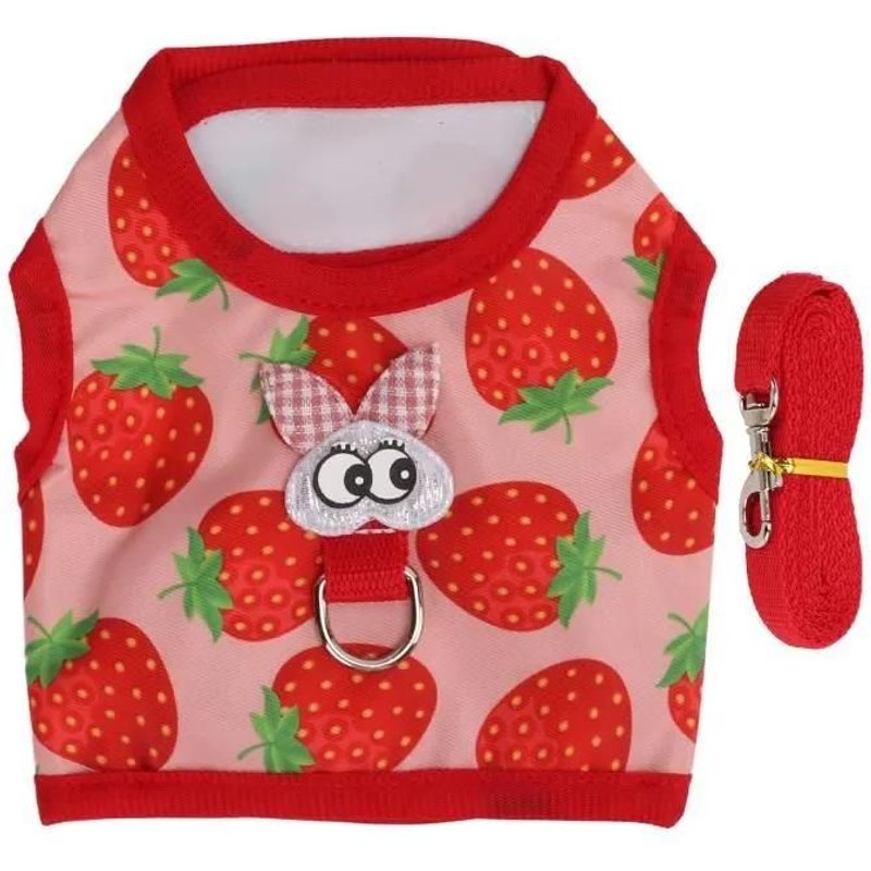 Gilet De Lapin Pour Animaux De Compagnie - Omabeta - Rouge - Nylon - Boucle En Nylon Pratique