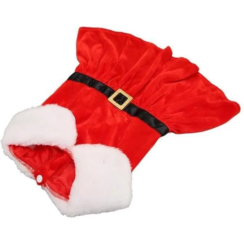 Robe De Noël Pour Chien Omabeta - Père Noël - Taille M - Rouge