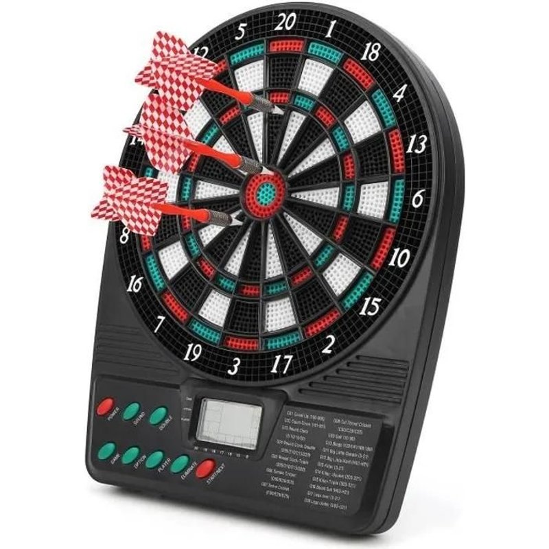 Jeu de fléchettes électronique VVIKIZY - Cible automatique LCD - Accessoires inclus