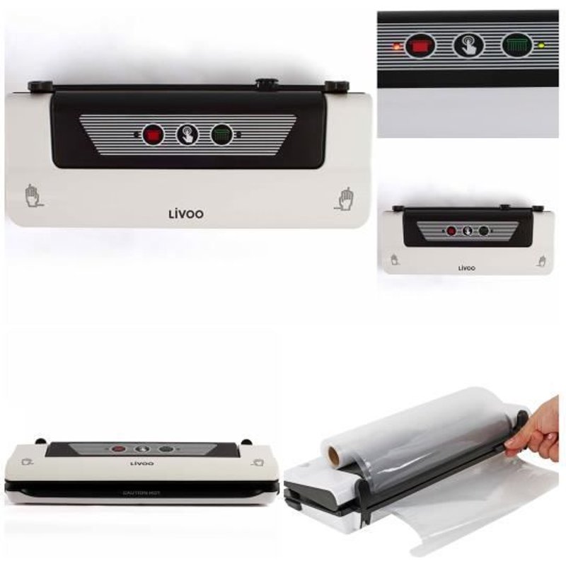 Appareil de mise sous vide Rouleau de film de 3 mètres inclus Pour un conditionnement hermétique de tous les produits alimentaires