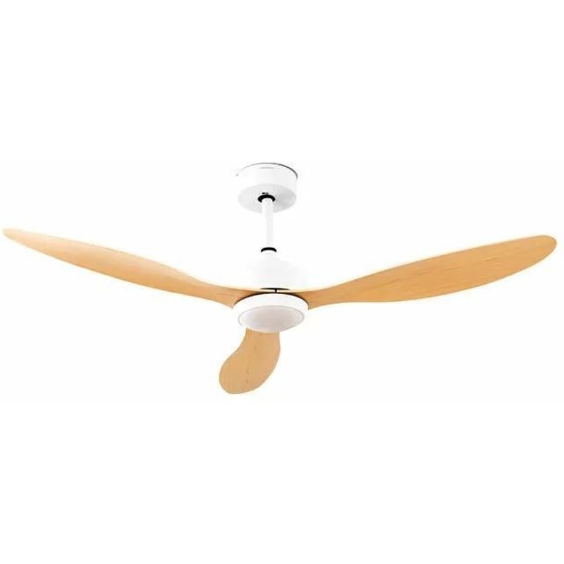 Ventilateur de Plafond avec Lumière LED et 3 Pales ABS Wuled InnovaGoods Bois 36 W 52" Ø132 cm