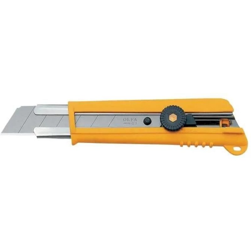Cutter OLFA NH-1 - Professionnel - 25x0,7 mm - Confort Grip et Roue de Blocage