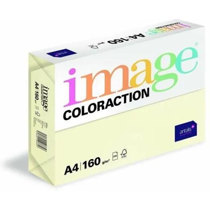 Antalis - 89710 - Image Coloraction - Papier de couleur Bleu Atoll 160 g/m A4 - Ramette de 250 feuilles