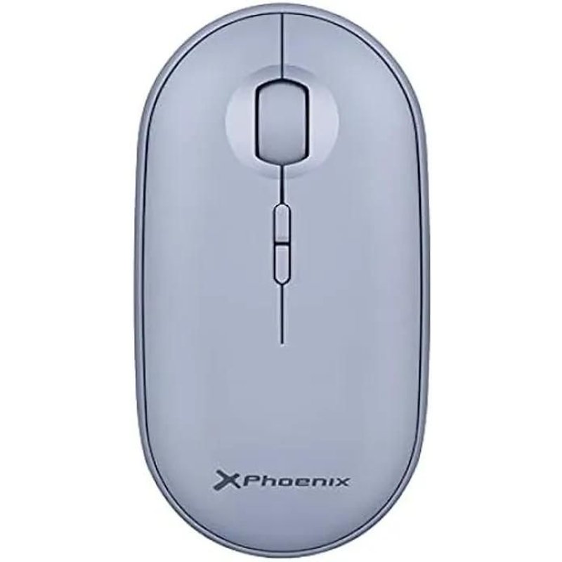 Souris sans fil Bluetooth ou 2,4 GHz Phoenix Rebble - Clic silencieux - Bleu