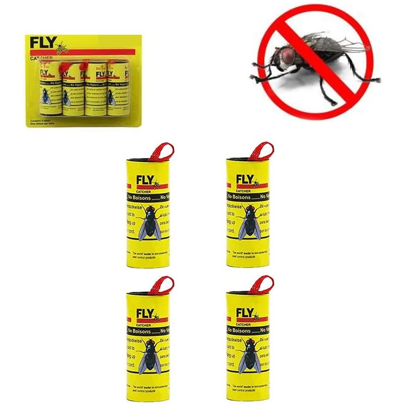Set de 4 Rouleaux Tue / Anti Mouches Insect NEUF