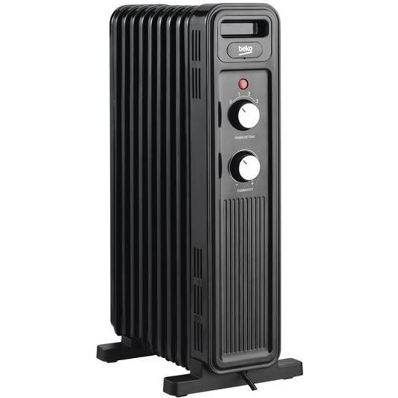 Beko RHO 6320 B - Radiateur à huile - pose au sol - 2 kWatt - noir