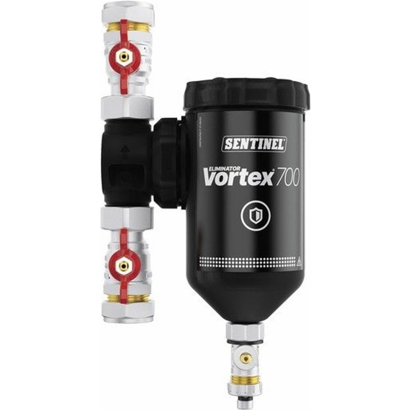 Filtre Eliminator Vortex 700 vannes pour pompes à chaleur - diamètre 28 mm SENTINEL