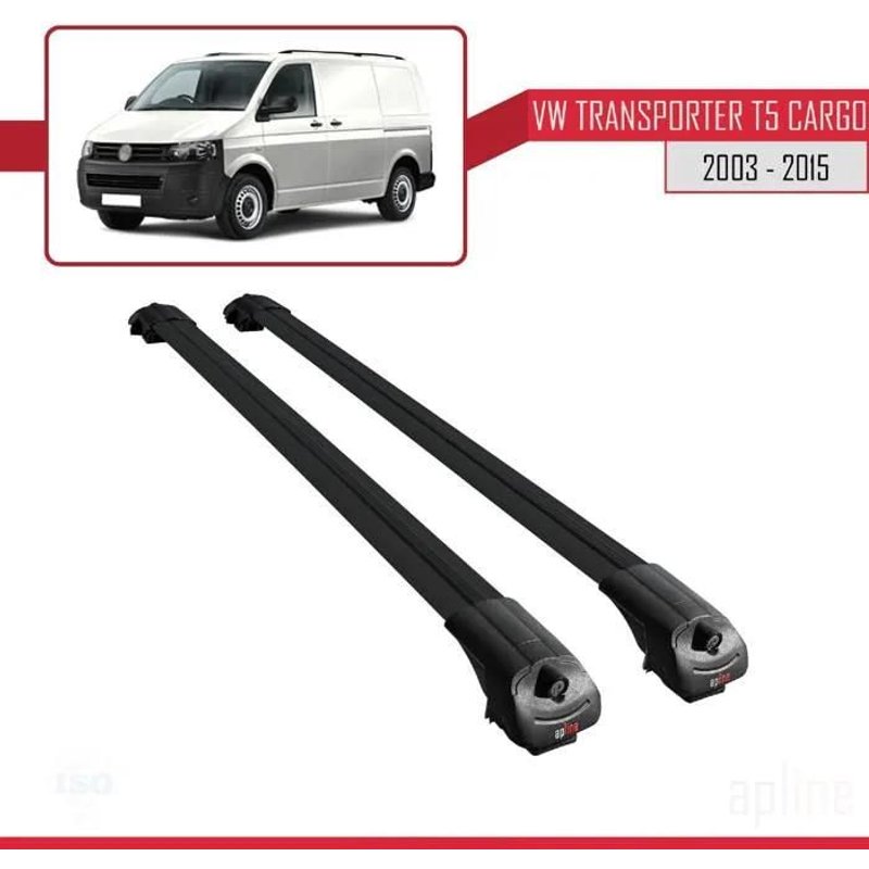 Barres De Toit - Volkswagen - Ace-1 - Aluminium - Noir - Charge Utile 300 Kg