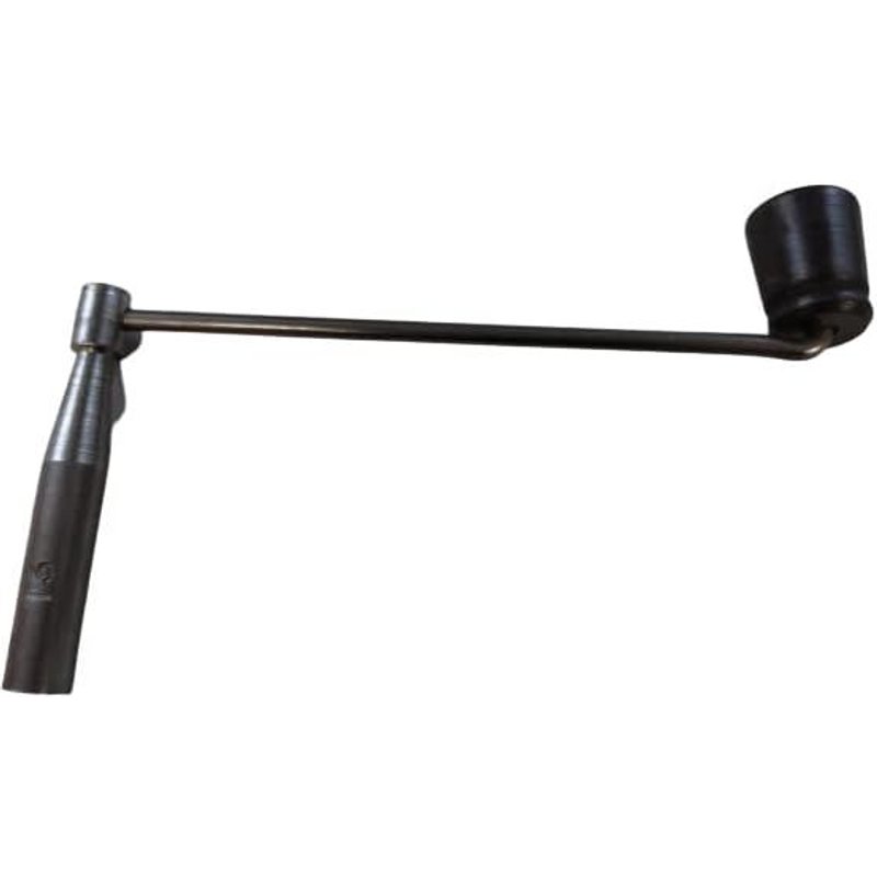 Clé manivelle de comtoise N°13 pour carré de 5.00mm - Fabriquée en France - Artisanale