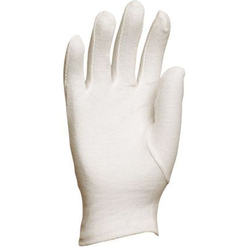 5 paires de gants blancs en coton - Taille 10