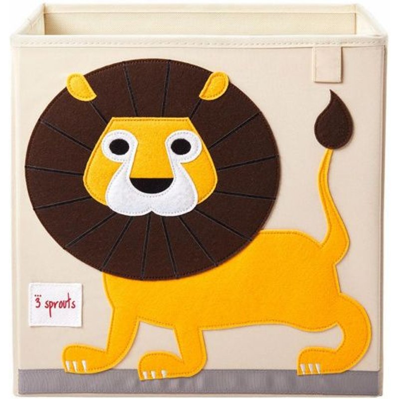 Cube De Rangement Lion 33 X 33 Cm