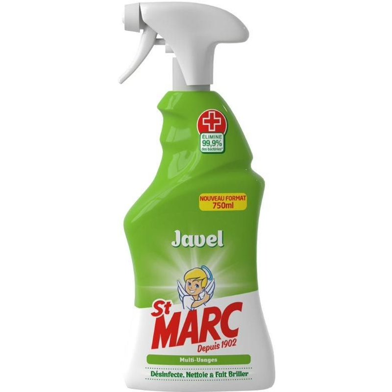 ST MARC Pistolet Spray Nettoyant Multi-Usages avec Javel - 750 ml