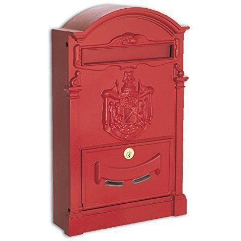 Alubox Boîte aux lettres, rouge - Residence