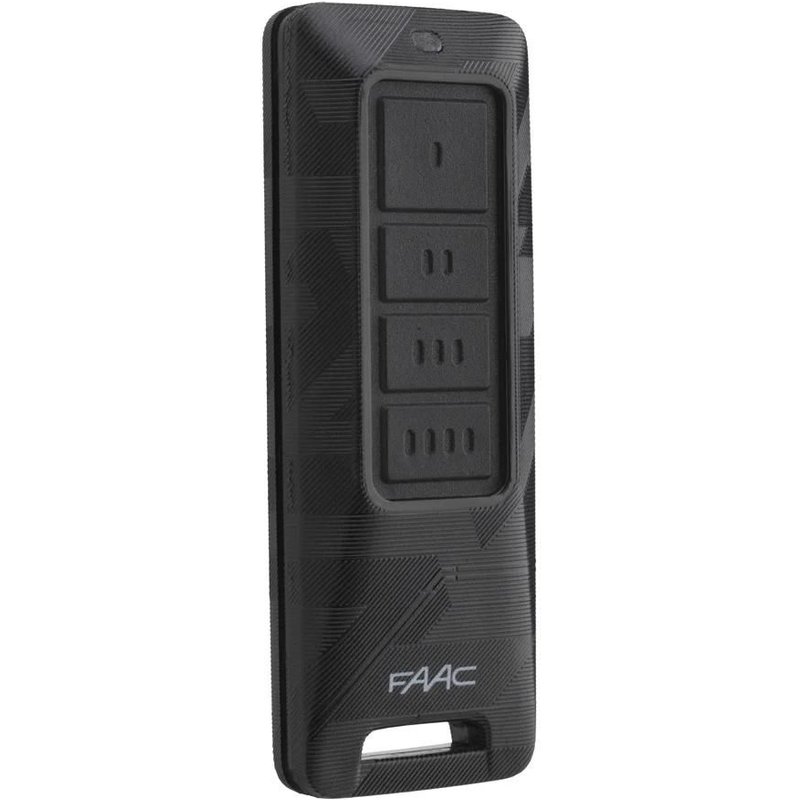 Télécommande FAAC XT4 FDS Noir (Réf : 787018) double fréquence