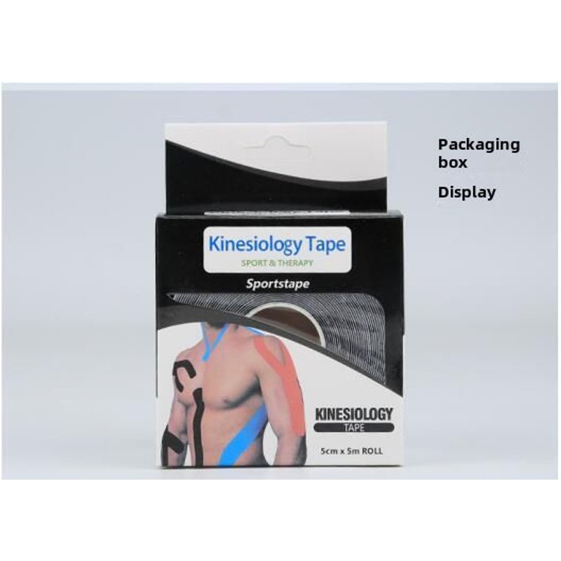 Ruban adhésif de sport en coton pour musculation et lifting de poitrine d'une couleur verte et une taille de 7.5cm*5m