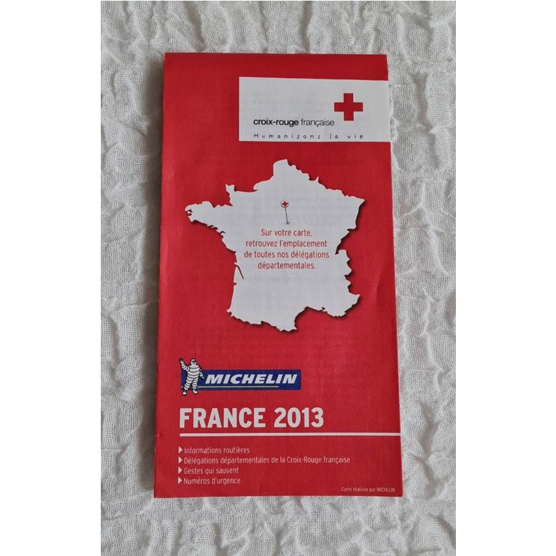 Carte Michelin France 2013 Croix Rouge Française