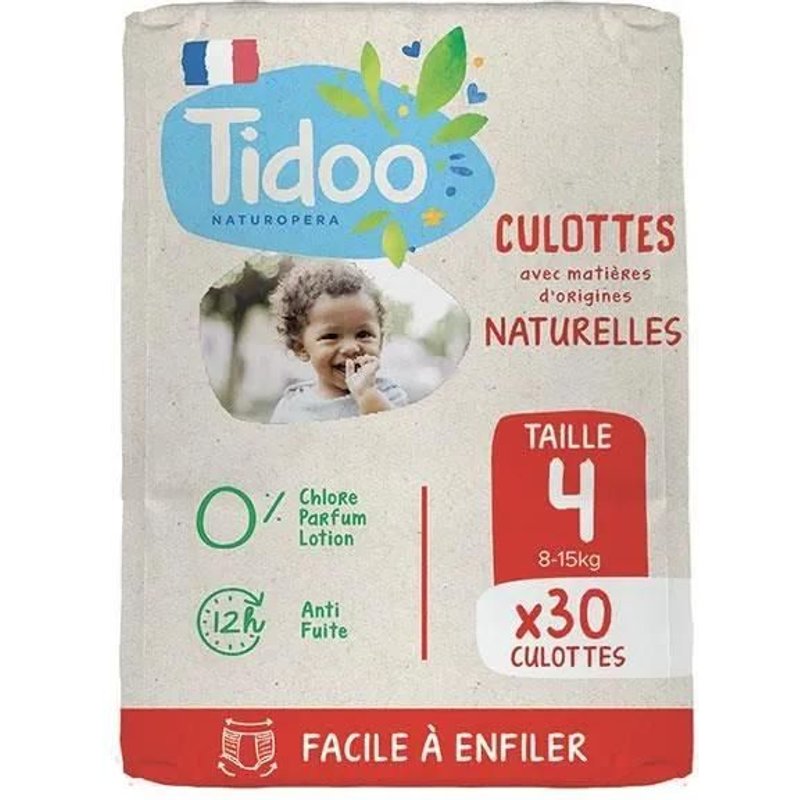 Tidoo Culotte Écologique T4 8-15kg 30 Culottes