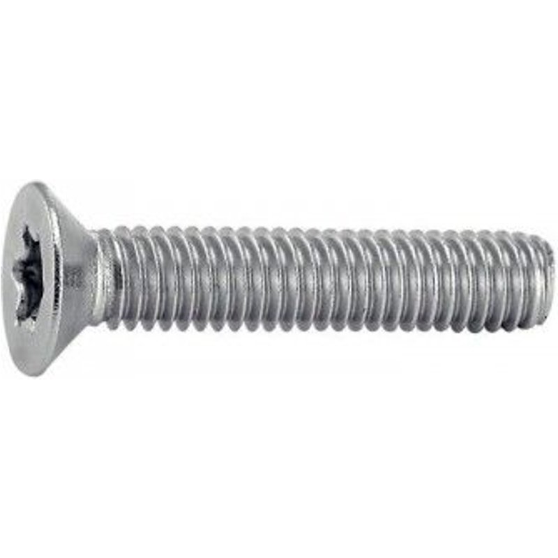 Vis mĂ©taux tĂȘte fraisĂ©e empreinte Torx filetage total inox A2 DIN 965 - T20 4X10 B200 ACTON