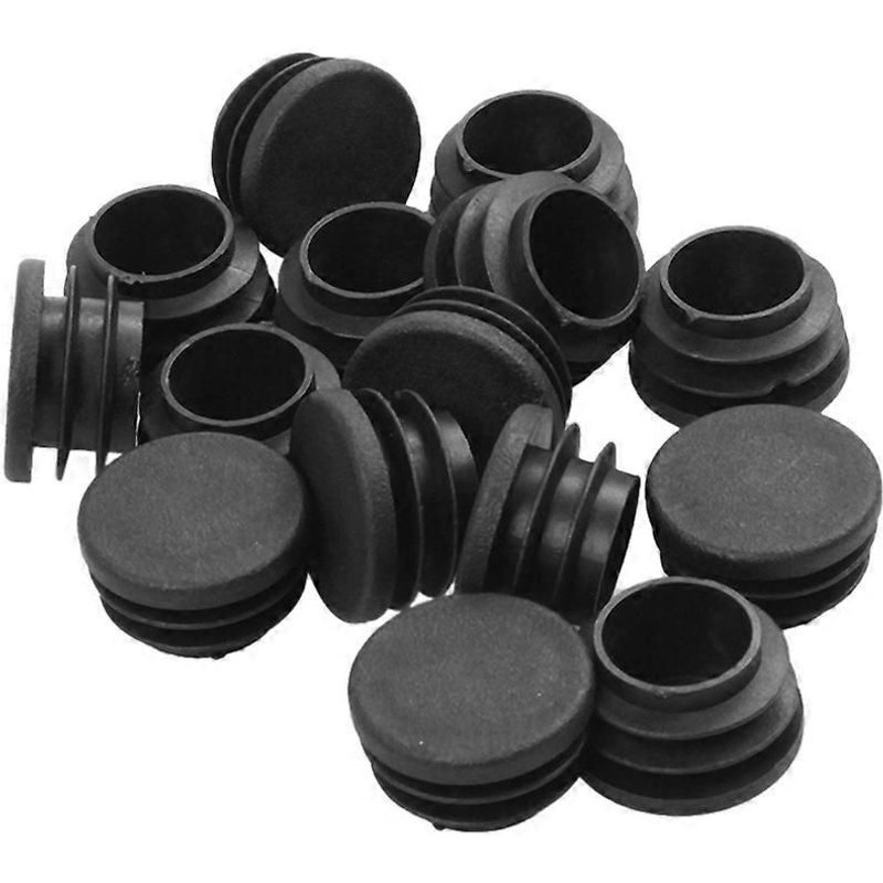 24pack Chaise Table Pieds Bouchon 22mm Diamètre Rond En Plastique Couvercle Filetage Inséré Tube Pour Protéger Le Sol Et Les Bosses