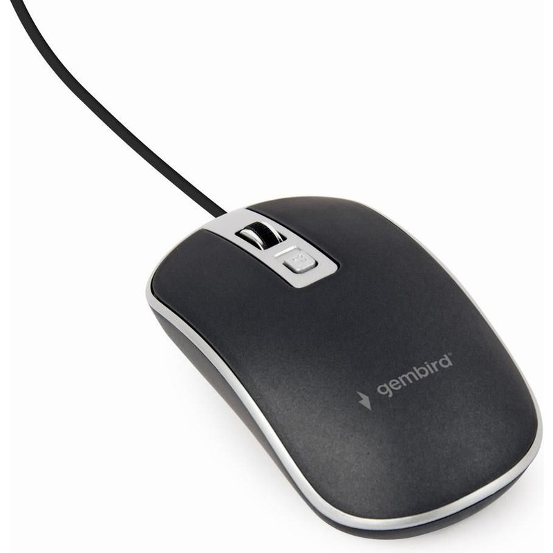 GEMBIRD souris optique USB MUS-4B-06-BS 1200 DPI noir argent