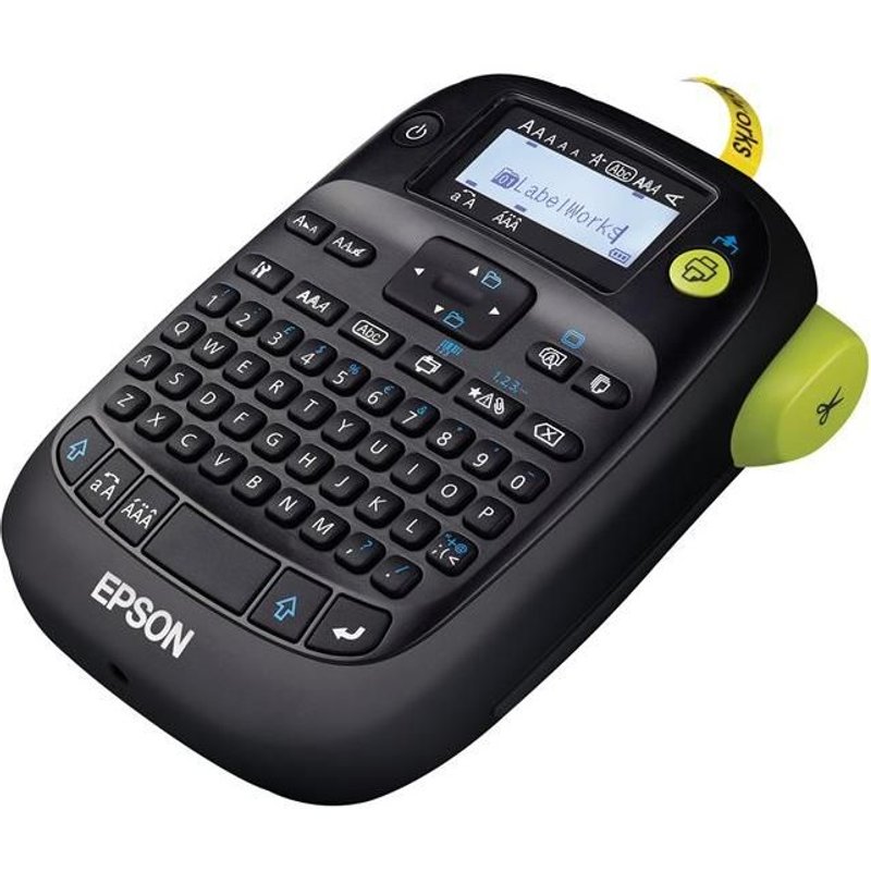 Epson LabelWorks LW-K400VP - Étiqueteuse - Noir et blanc - transfert thermique - Rouleau (1,8 cm) - 180 dpi - jusqu'à 6 mm/sec - outil de coupe - impression par 4 lignes - noir, vert, gris pâle