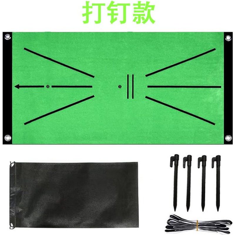 Tapis De Golf Portable Pour L'entraînement Et La Pratique De Golfe Intérieur Et Extérieur Tapis D'impact De Golf En Herbe Couleur Ksb-Qd02 (Taille 60*30cm) Spécification De Type De Clous