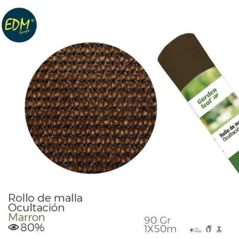 Rollo Malla Marron 80% 90g 1x50mts