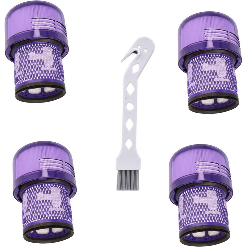 Filtre de Remplacement HEPA pour Dyson Brosse nettoyante Accessoire Compatible avec Aspirateurs Dyson V11 V12 V15 Lavable et Réutilisable SOS ACCESSOIRE (4) Aspirateur (970013-02 970013-02