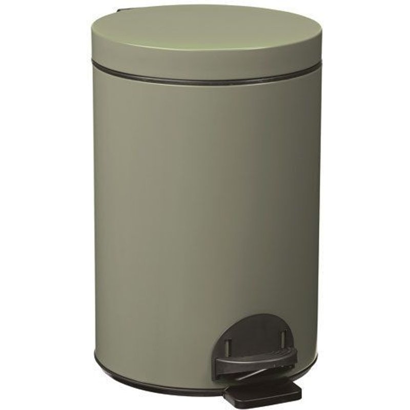 Rossignol - Poubelle elora 14l gris vert mat lisse 90194