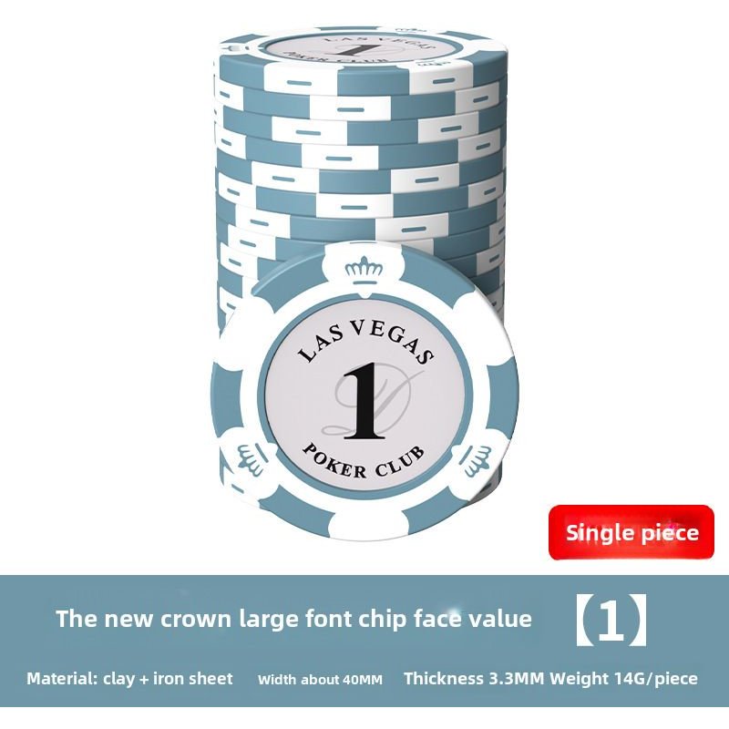 Jetons De Poker En Argile Spécialisés Pour Les Salles De Jeux De Cartes De Mahjong Remplacent Les Billets Utilisés Pour Le Jeu De Poker Et Les Dés Valoir 1/Pièce