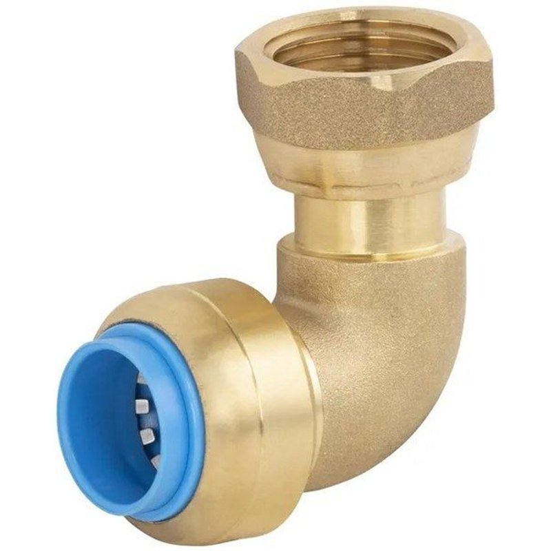 Raccord coude ecrou libre femelle 12 x 17 mm diam. 12 mm laiton