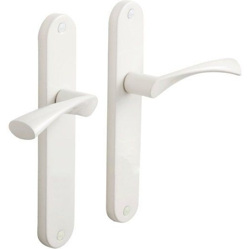 2 poignées de porte Anais sans trou CHAINEY, acier entraxe 195 mm Voir les détails du produit