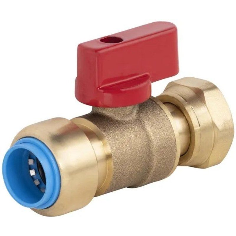 Vanne a ecrou libre femelle 15 x 21 mm diam. 12 mm laiton