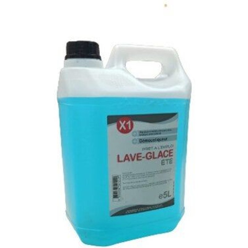 Lave-glace été sans parfum, ACIA, 5 L bleu