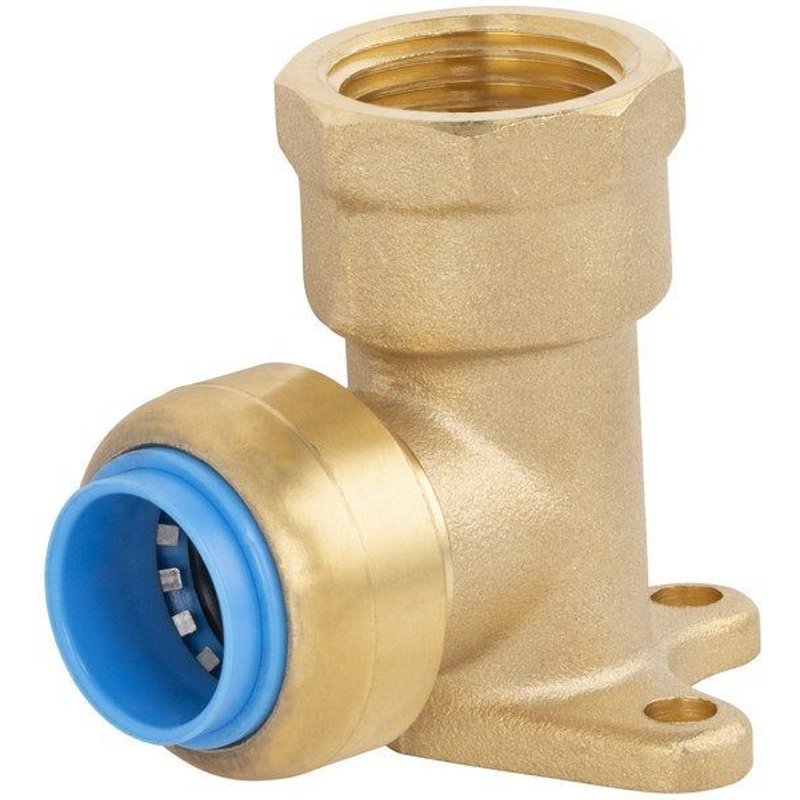 Applique murale femelle 15 x 21 mm diam. 16mm laiton