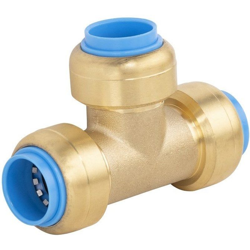 Raccord te egal diam. 14 mm laiton