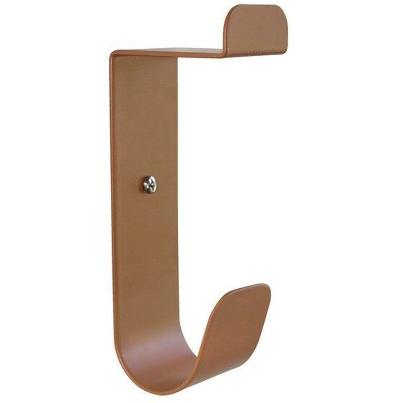 Crochet pour salle de bains à visser double Basic terracotta