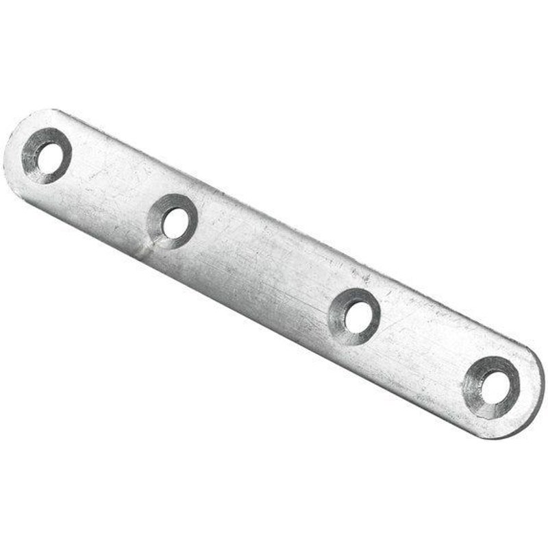 Lot de 12 pattes d'assemblage acier zingue HETTICH L. 100 mm